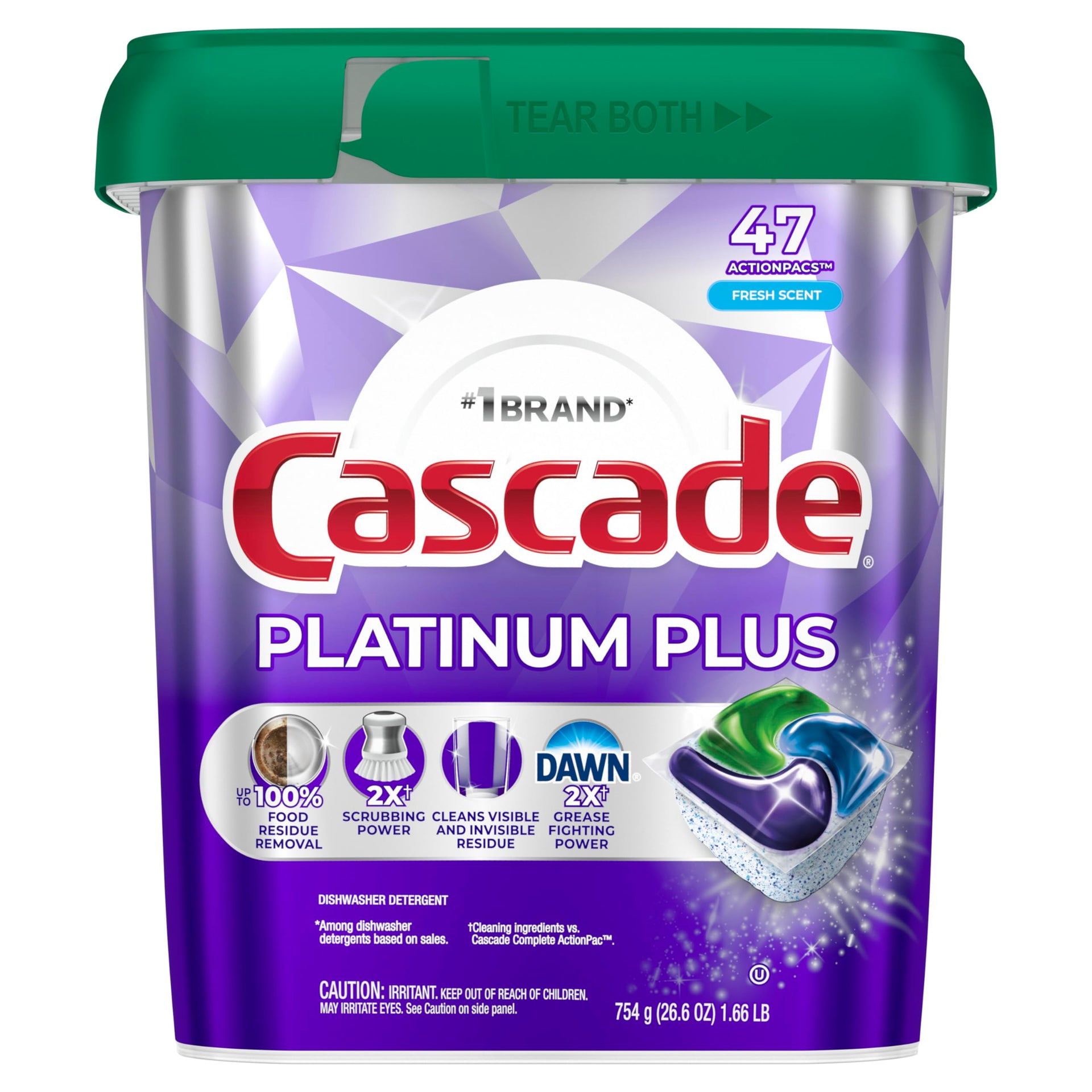Platinum Plus Dishwasher Pods (47 Count)