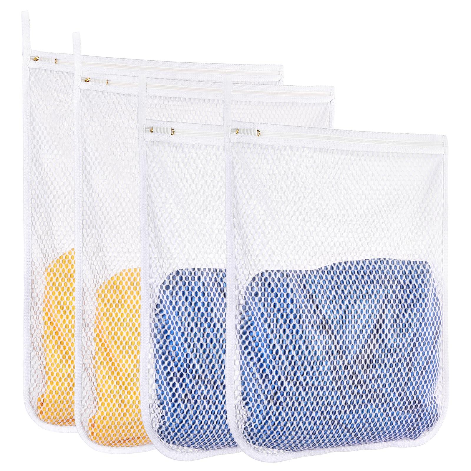 Honeycomb Mesh Laundry Bags 4 Pack (3 Count)