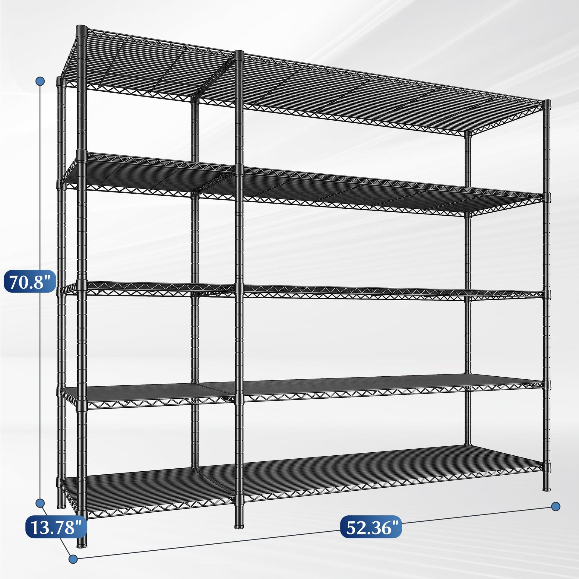 70.8H Wire Shelving Rack (2 Count)