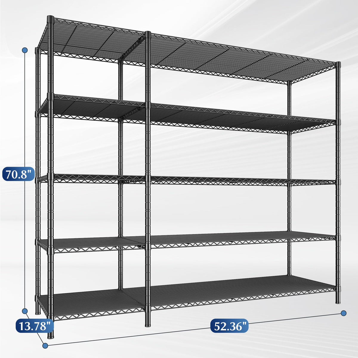 70.8H Wire Shelving Rack (2 Count)