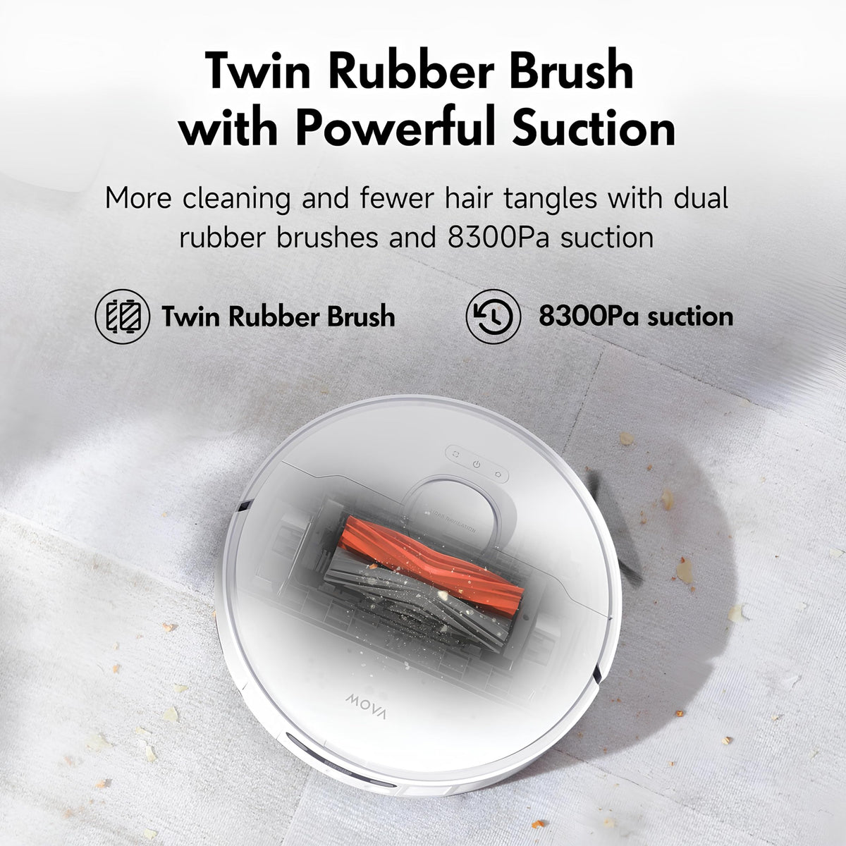 S20 Ultra Robot Vacuum and Mop Combo with Dual Roller Brush