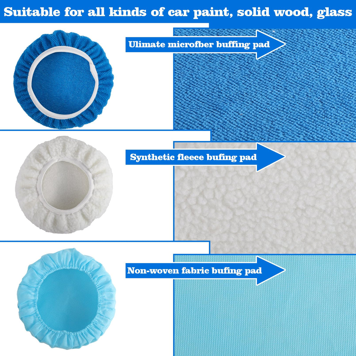 40 Pieces Polishing Bonnet Pads (40 Count)