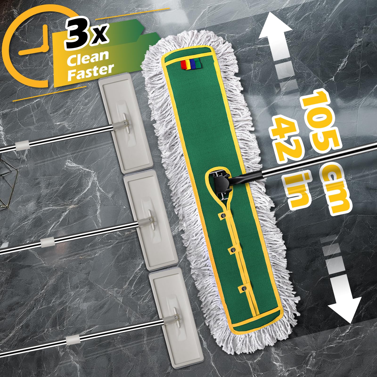 42" Commercial Dust Mop for Floor Cleaning