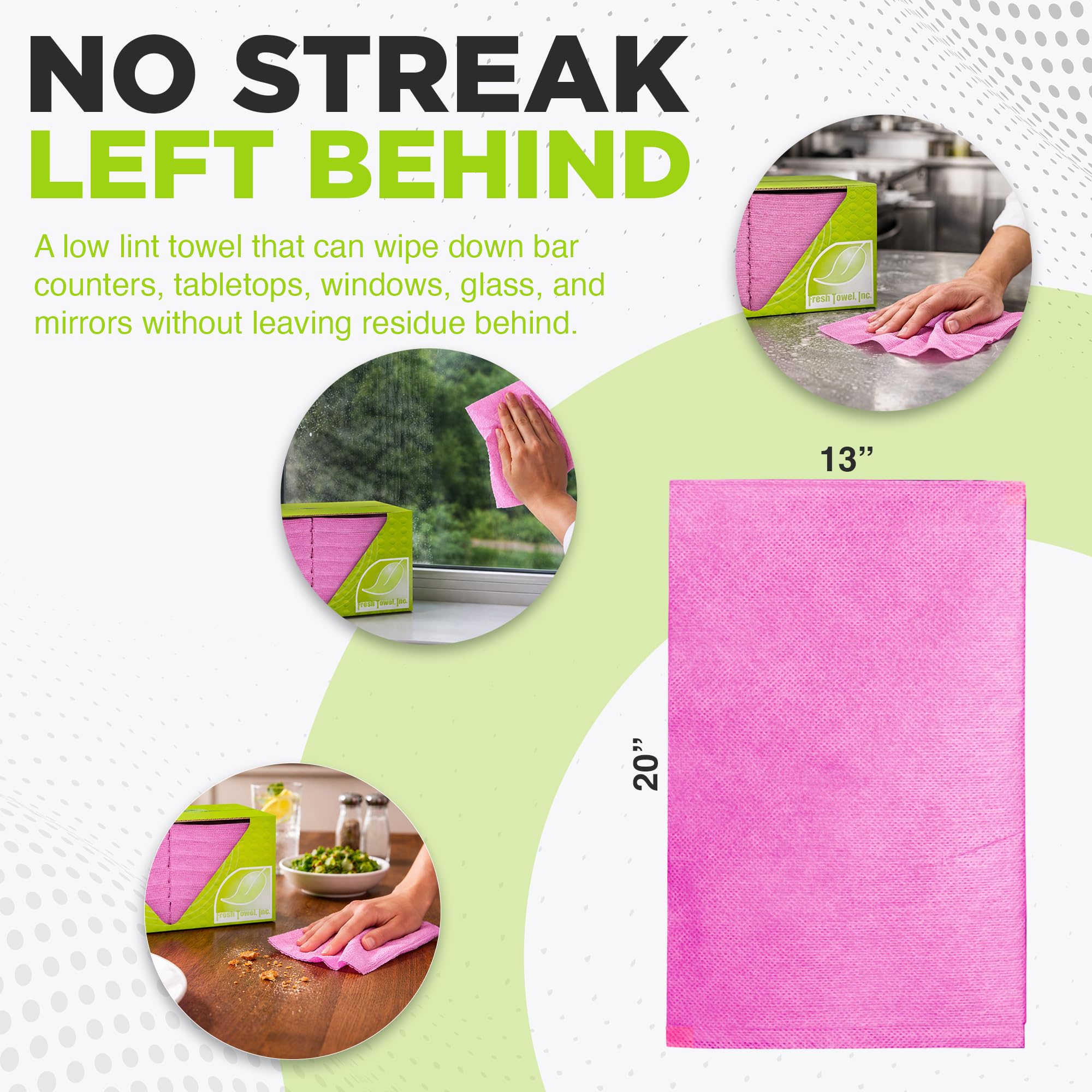 Fresh Towel Pink Foodservice Towels (200 Count)