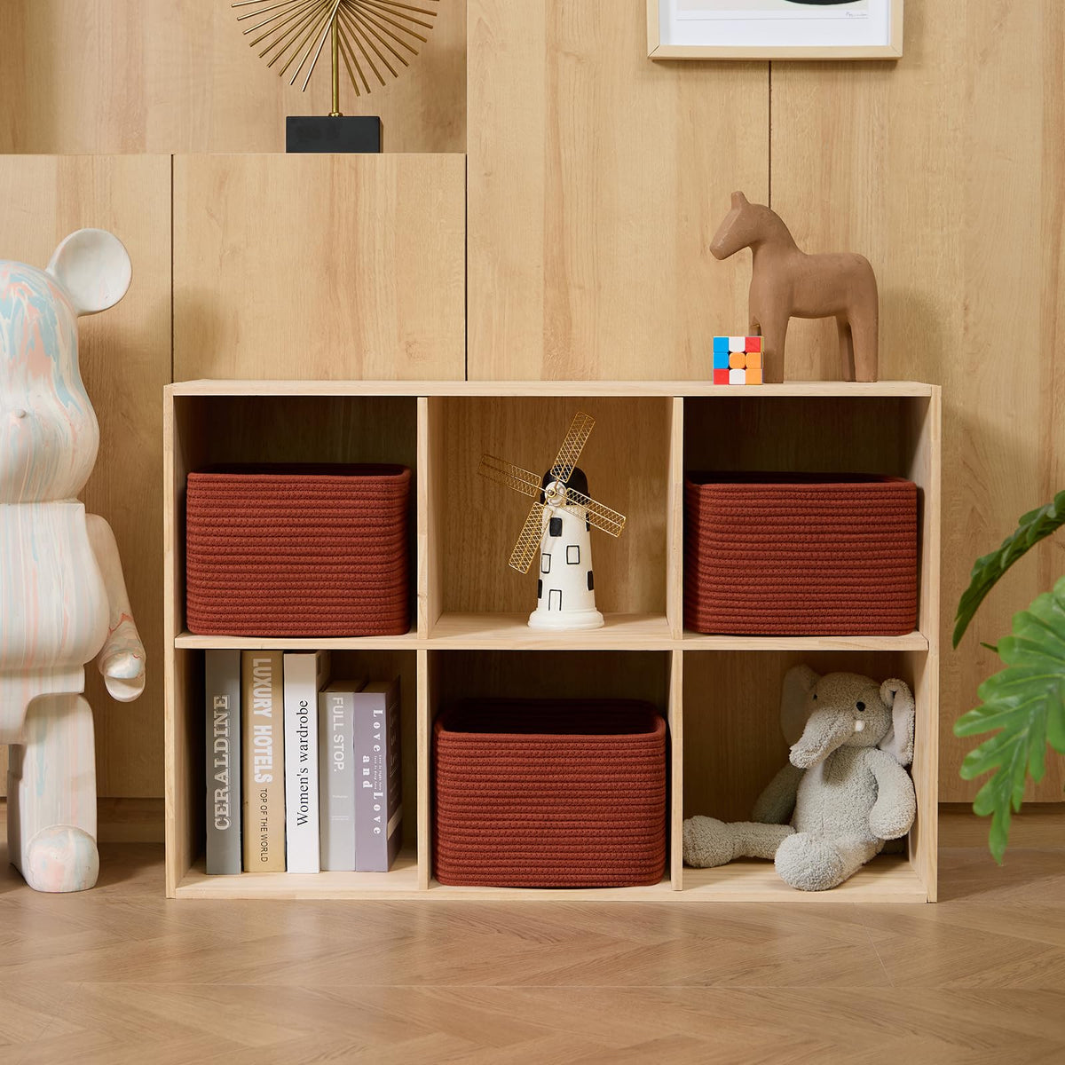 Small Organizing Baskets for Cubes Shelf (3 Count)