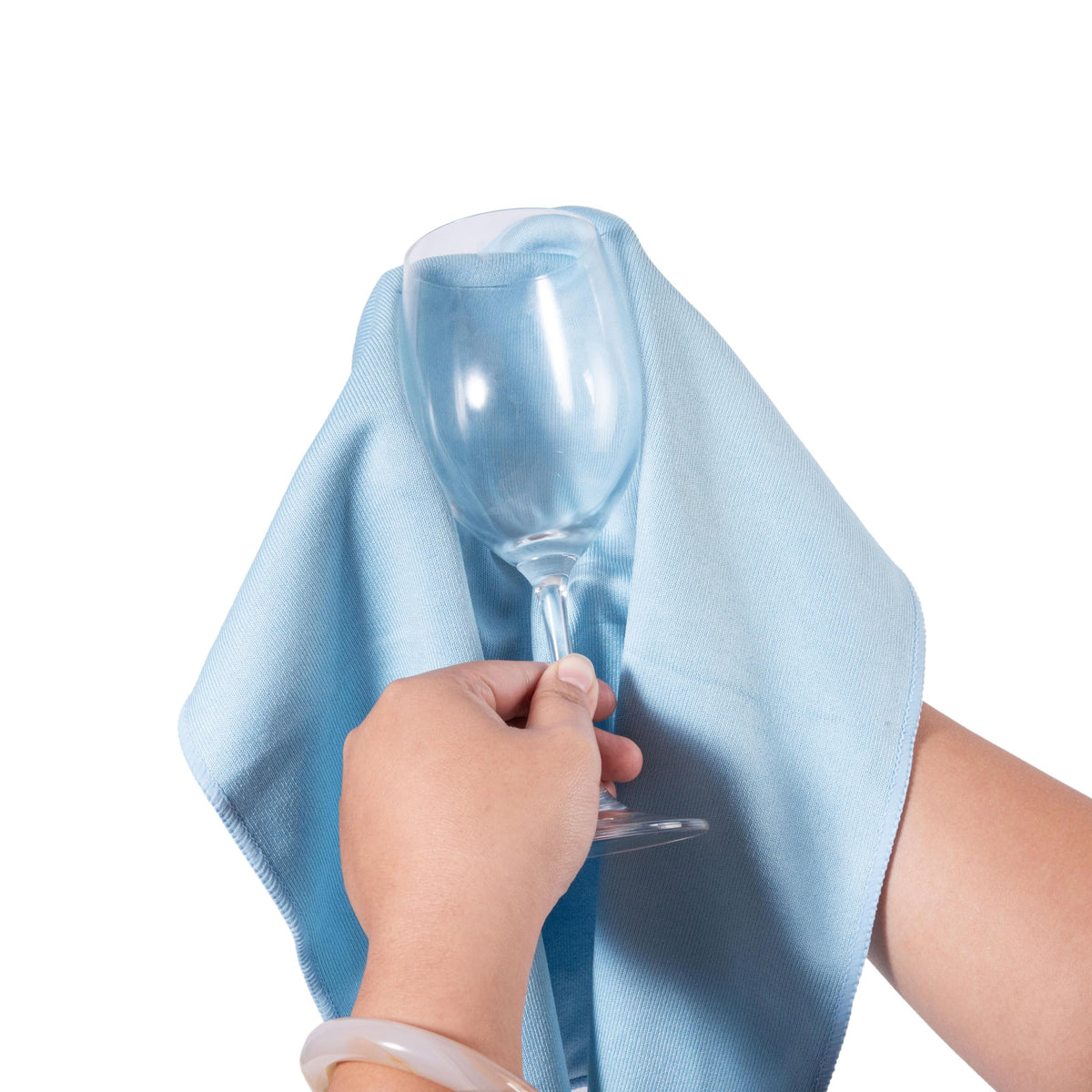 Microfiber Glass Cleaning Cloths Lint Free Streak Free Quickly and Easily Clean Windows & Mirrors Without Chemicals Polishing Cloth 16x16 Inch 8 Pack Blue (8 Count)