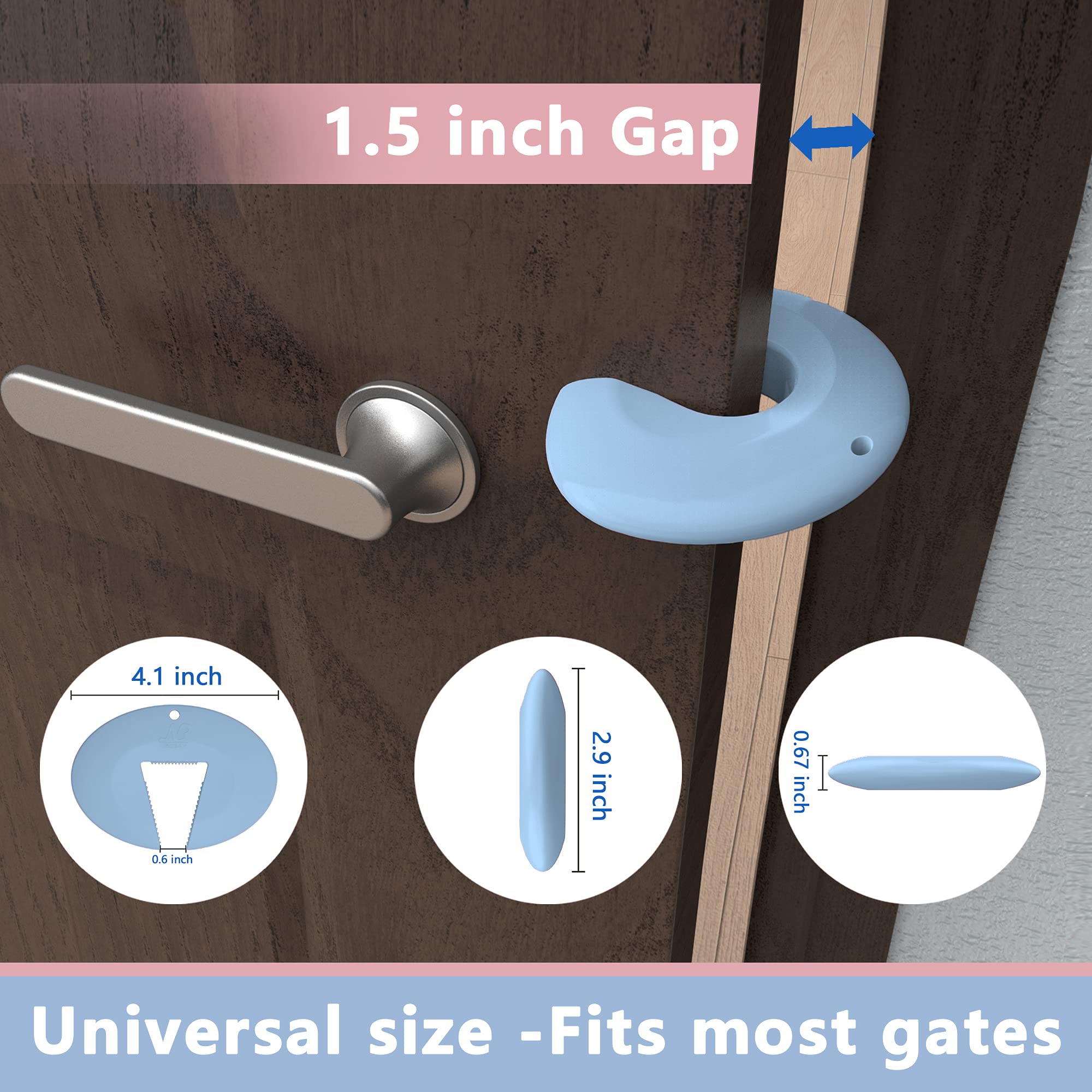 Door Pinch Guard and Door Slam Stopper (4 Count)