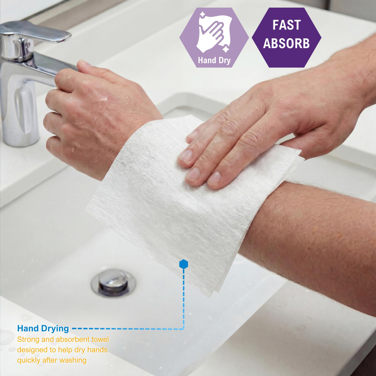Disposable Dry Wipes for Adults (800 Count) - ModHome Supplies