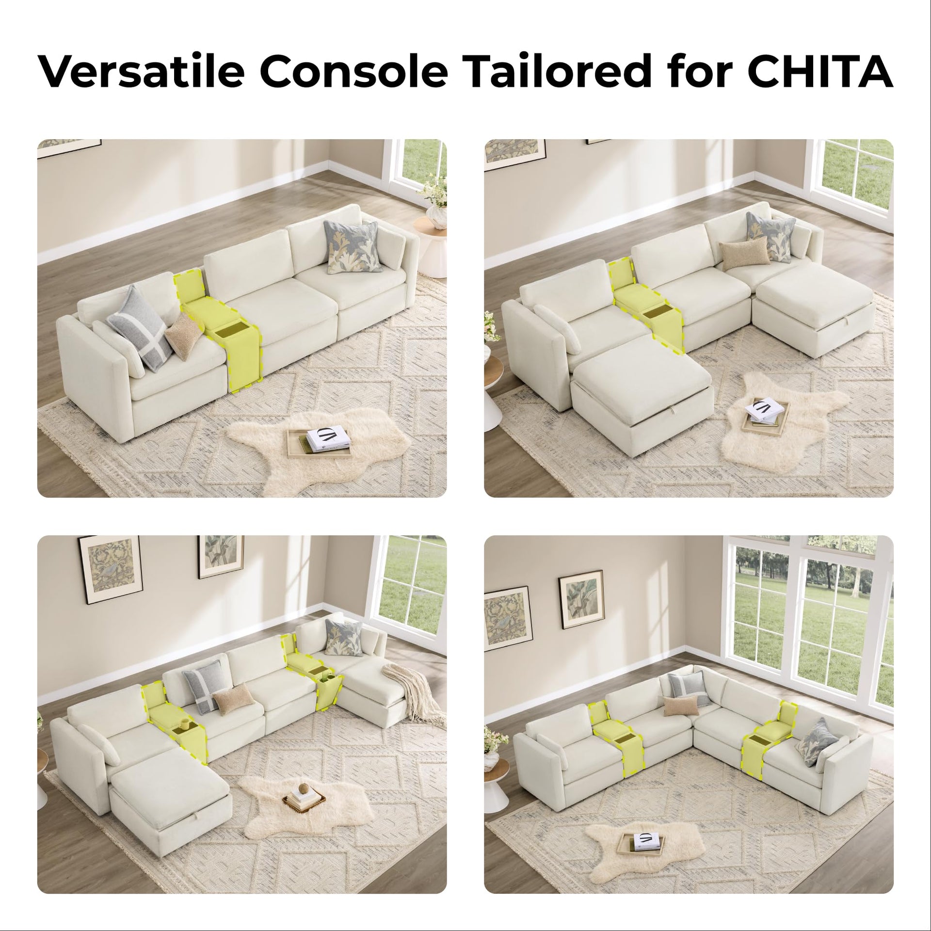 112" Modular Sectional Sofa (3 Count)