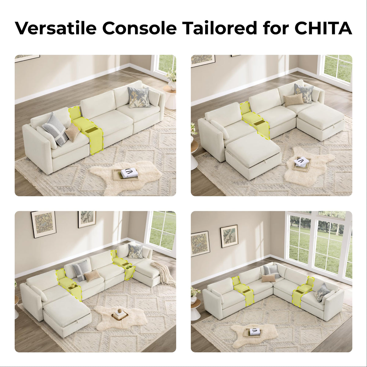 112" Modular Sectional Sofa (3 Count)