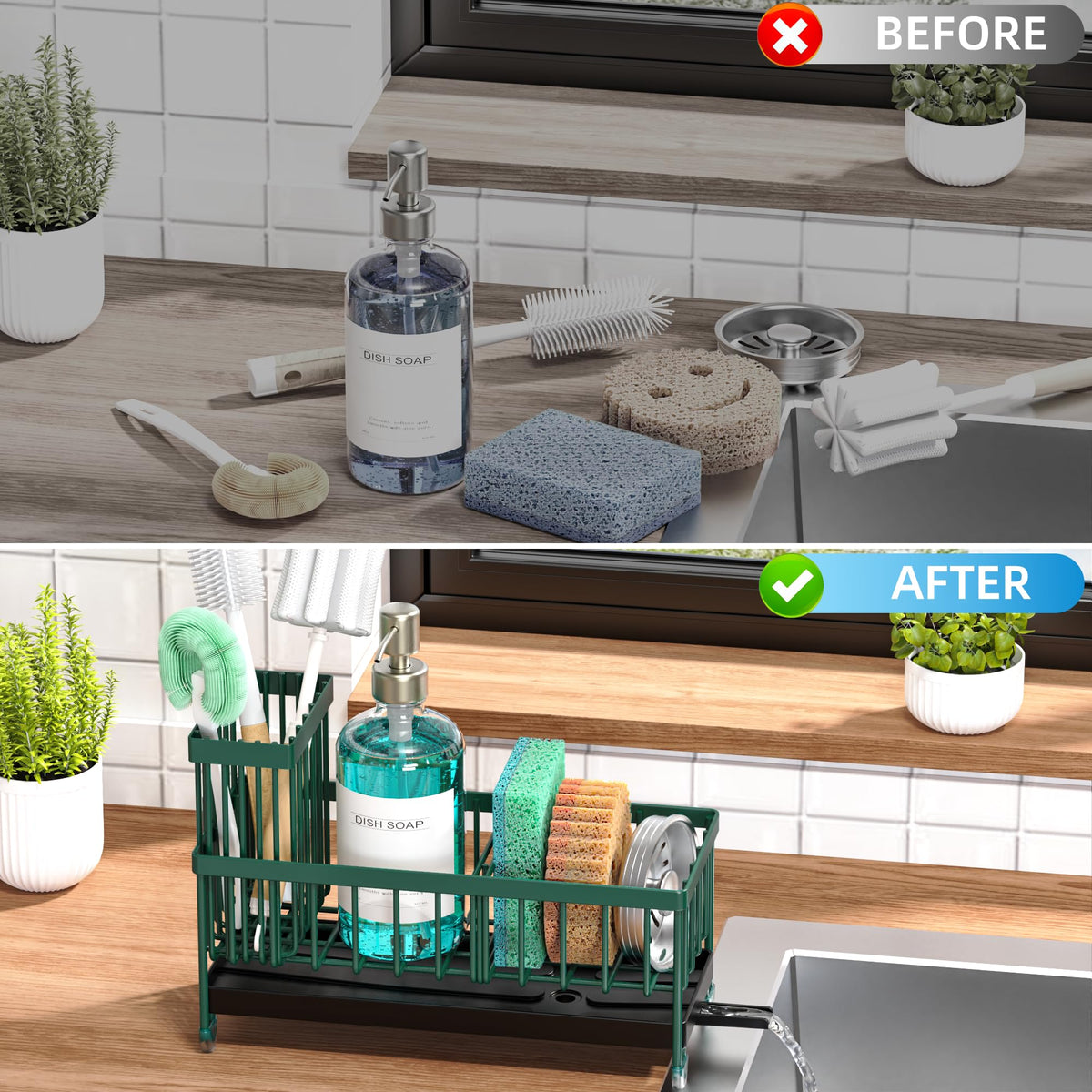 Sponge Holder for Kitchen Sink