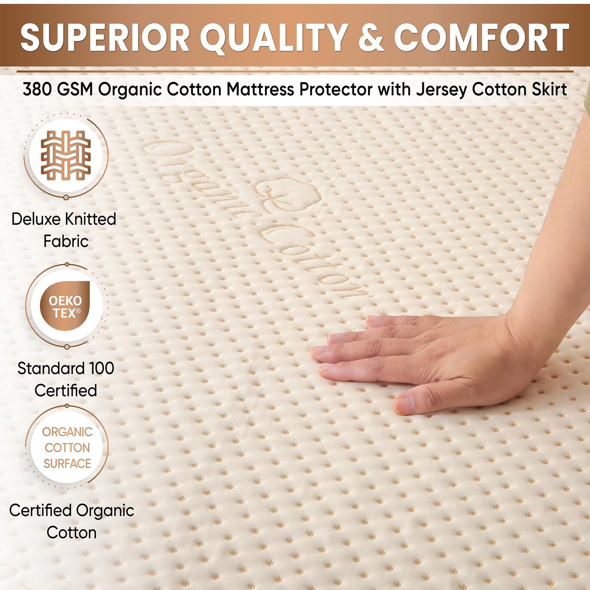 Organic Cotton Crib Mattress Protector