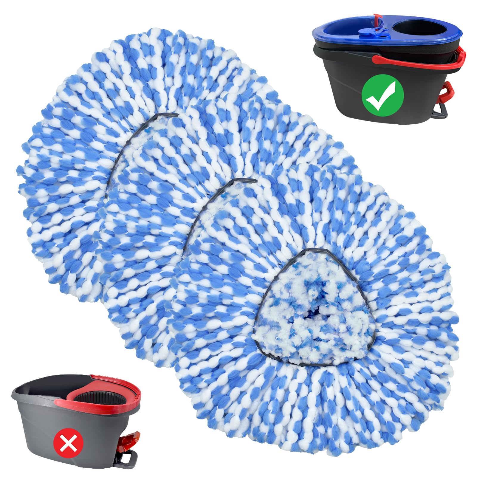 Spin Mop Replace Head (5 Count)