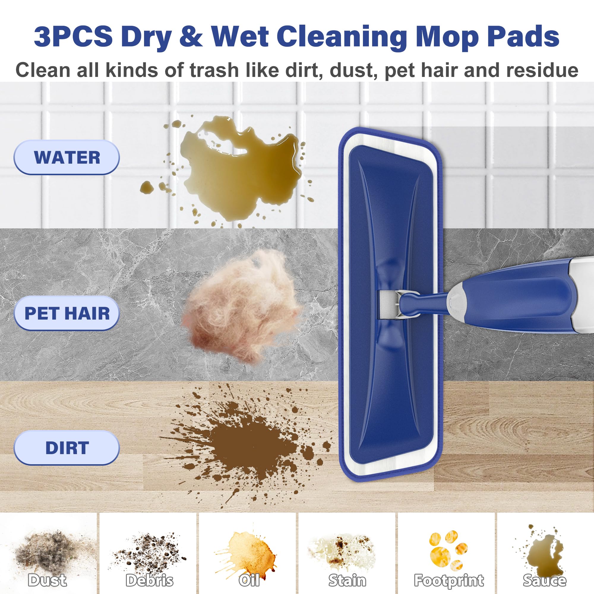 Microfiber Spray Mop for Floors Cleaning