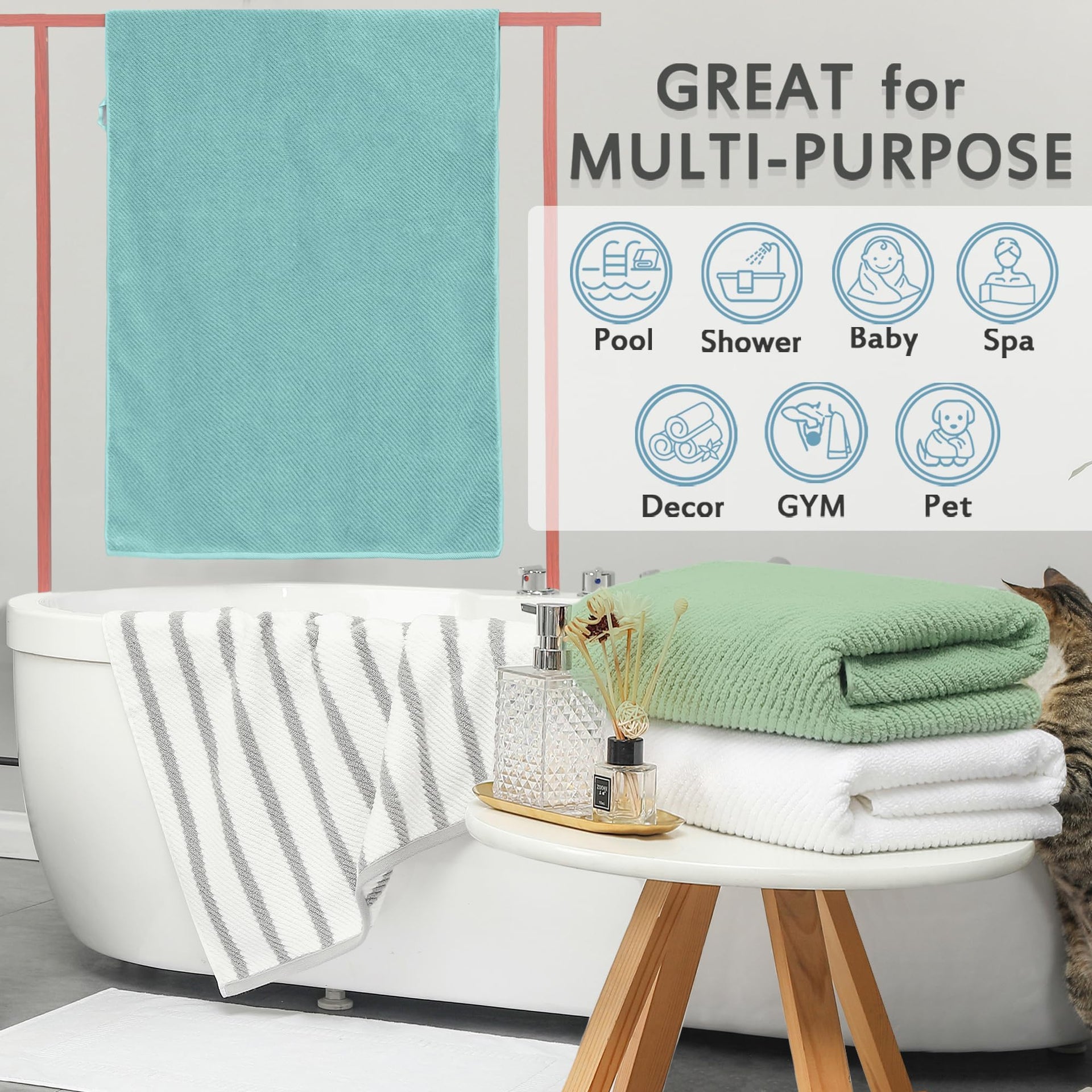 Bath Towels 4PC (4 Count)
