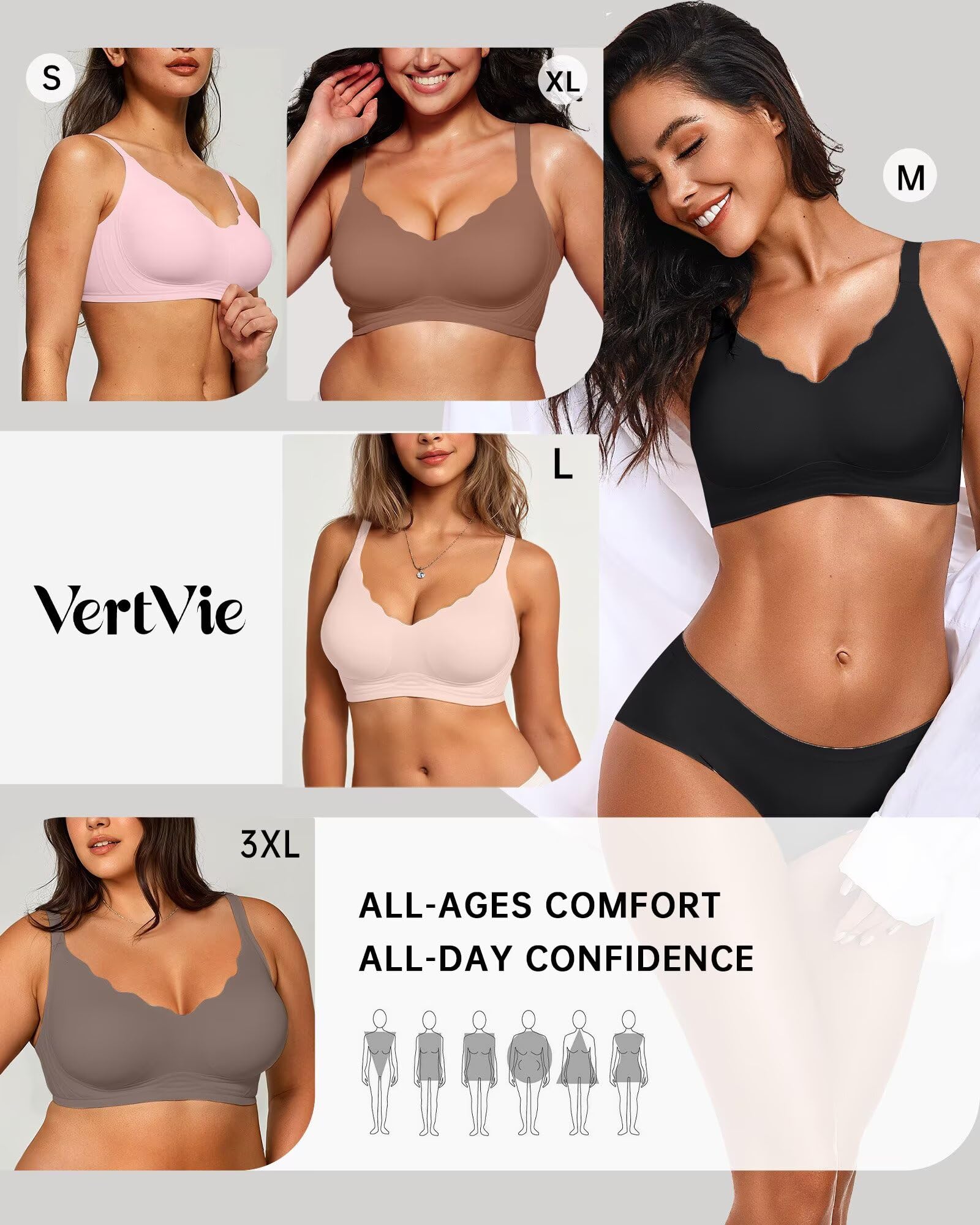 Seamless Jelly Bra No Underwire Supportive Bralette