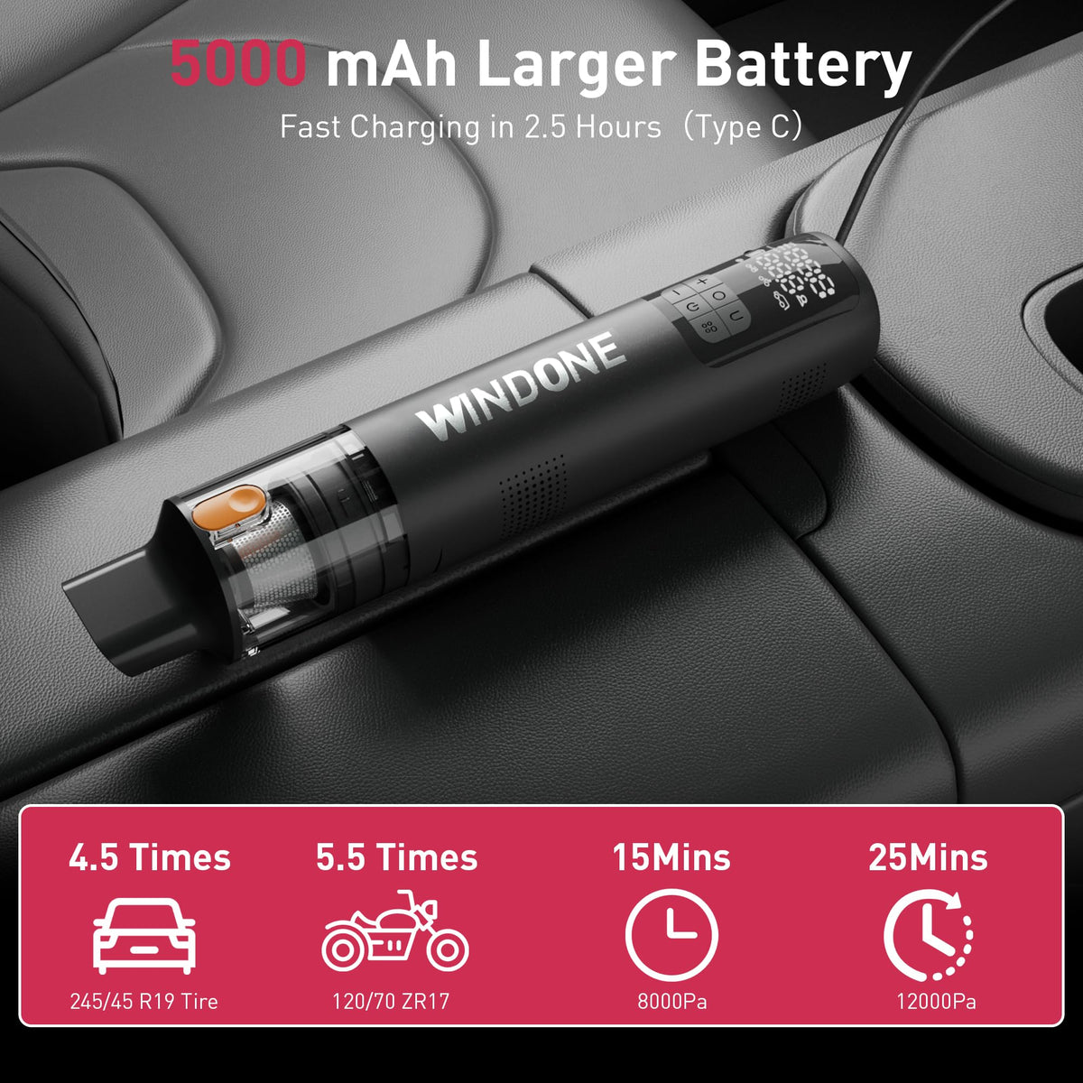 Car Vacuum 12000Pa 2