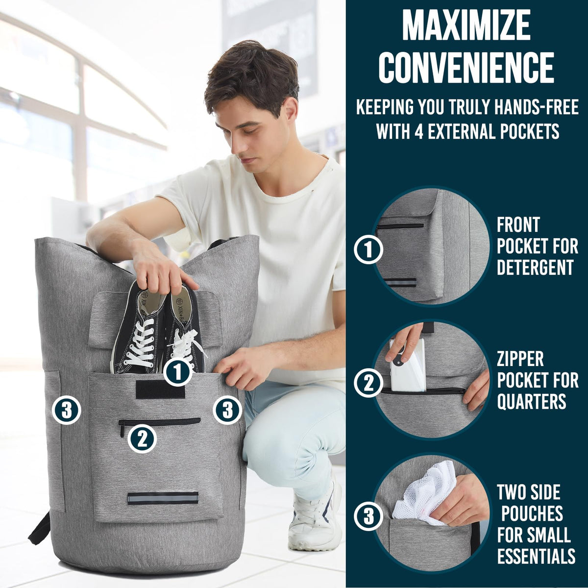 Laundry Backpack Heavy Duty