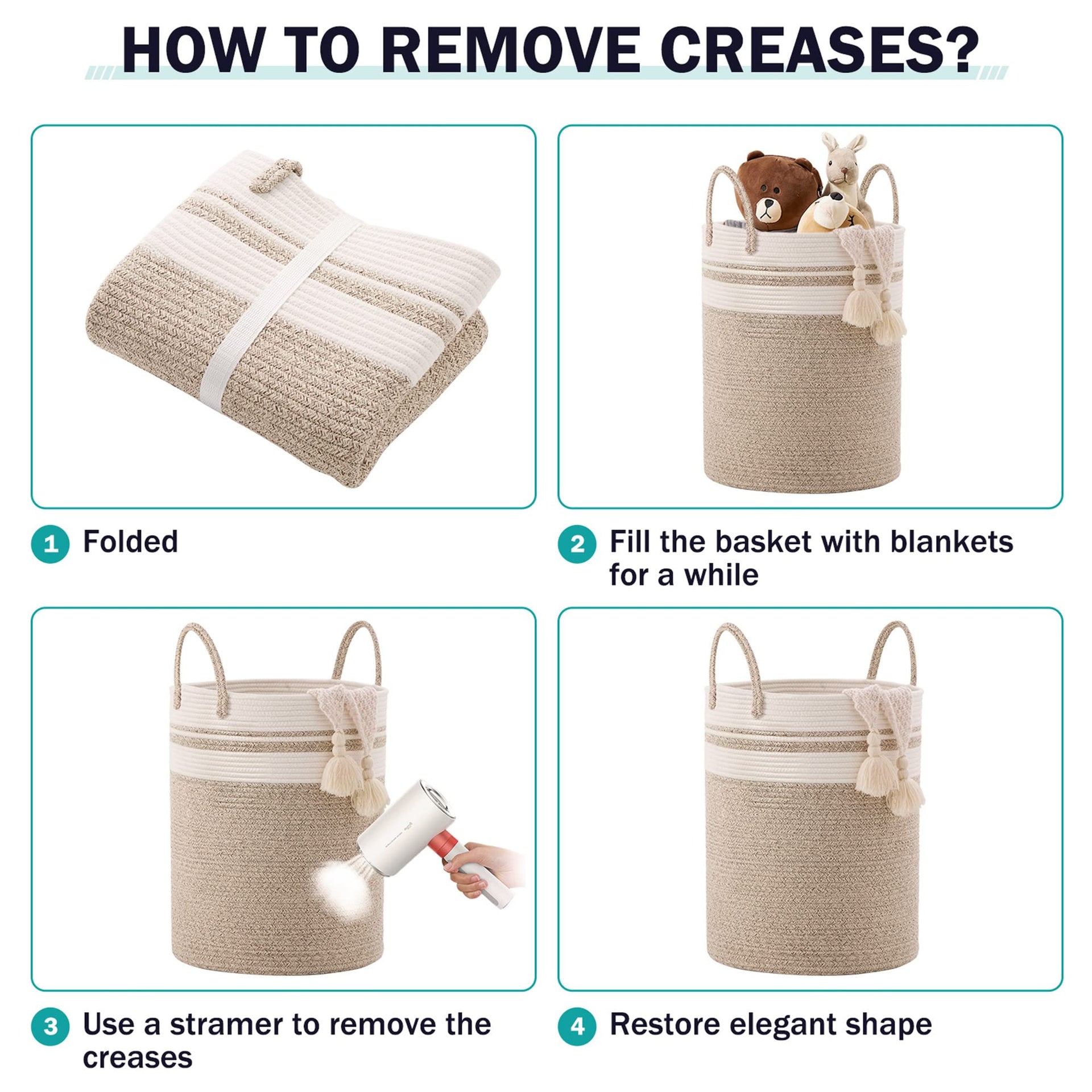 Woven Laundry Hamper Basket