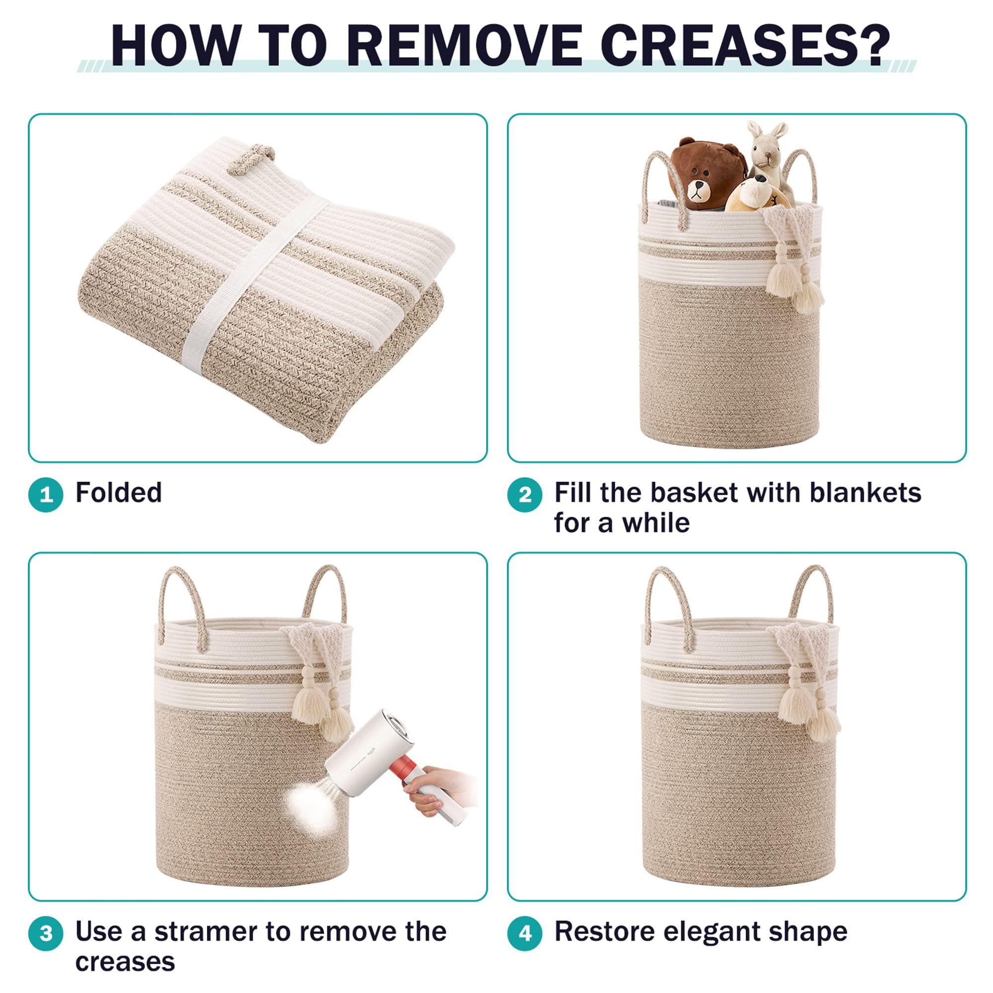 Woven Laundry Hamper Basket