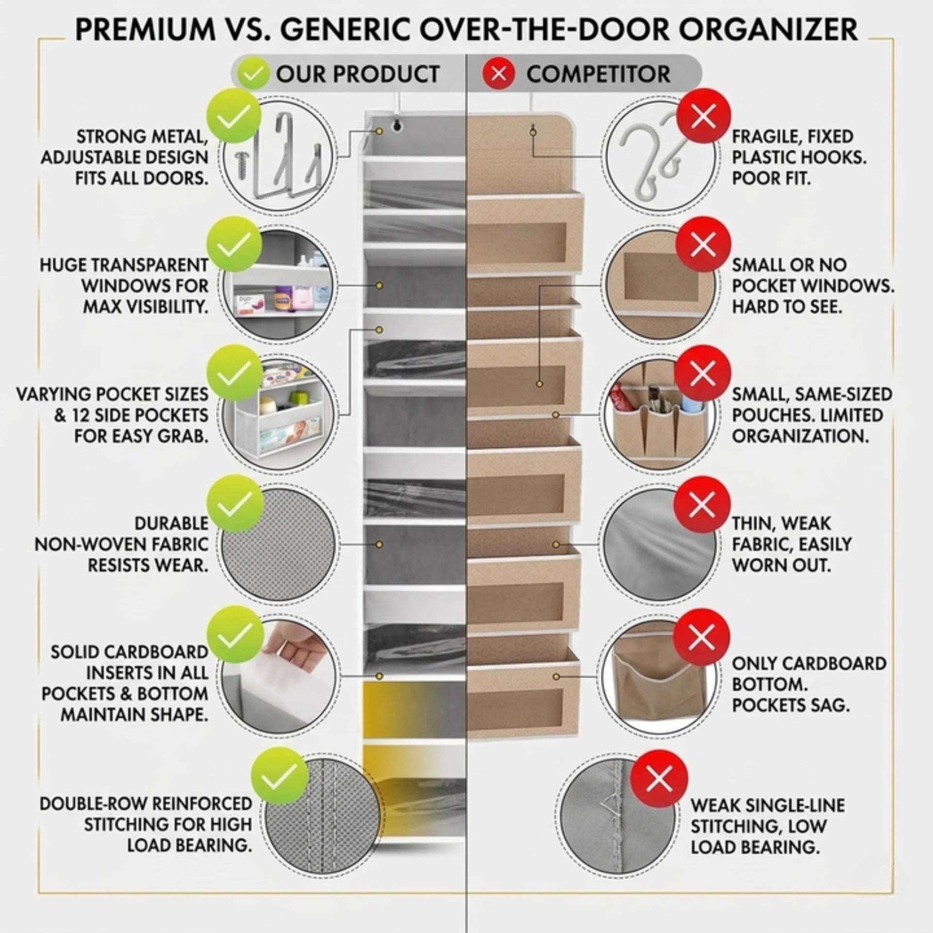 Over the Door Organizer (2 Count)