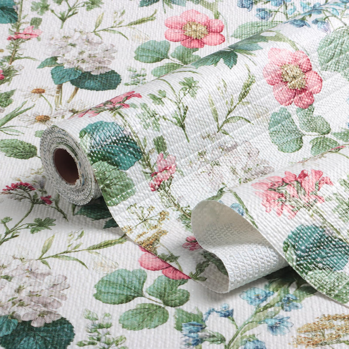 Shelf Liners for Cabinets Boho Floral Drawer Liner 12In x 16.4FT