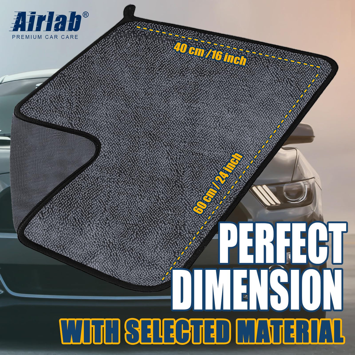 Microfiber Towels Cars Wash Drying Cleaning Cloth (2 Count)