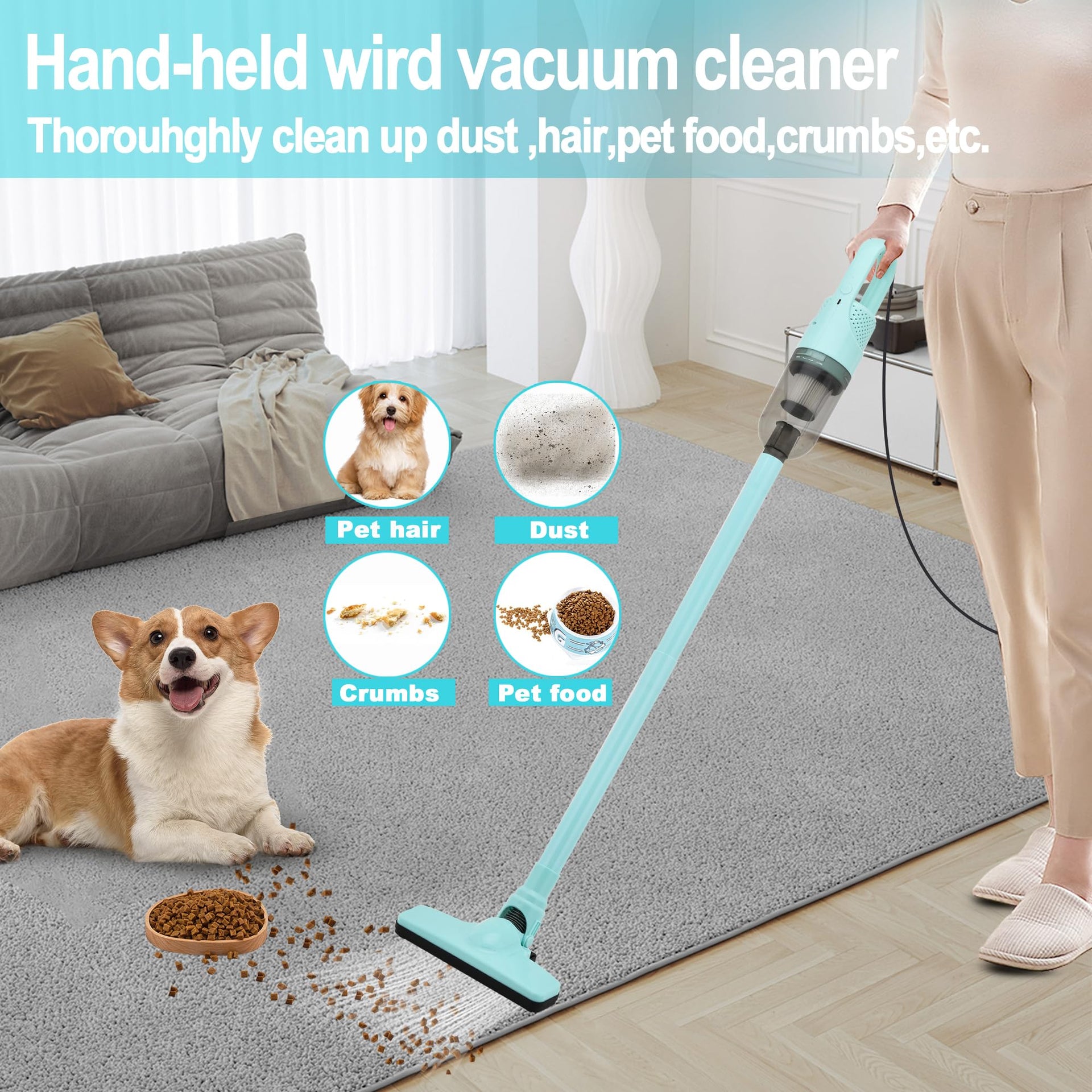 Corded Stick Vacuum Cleaner