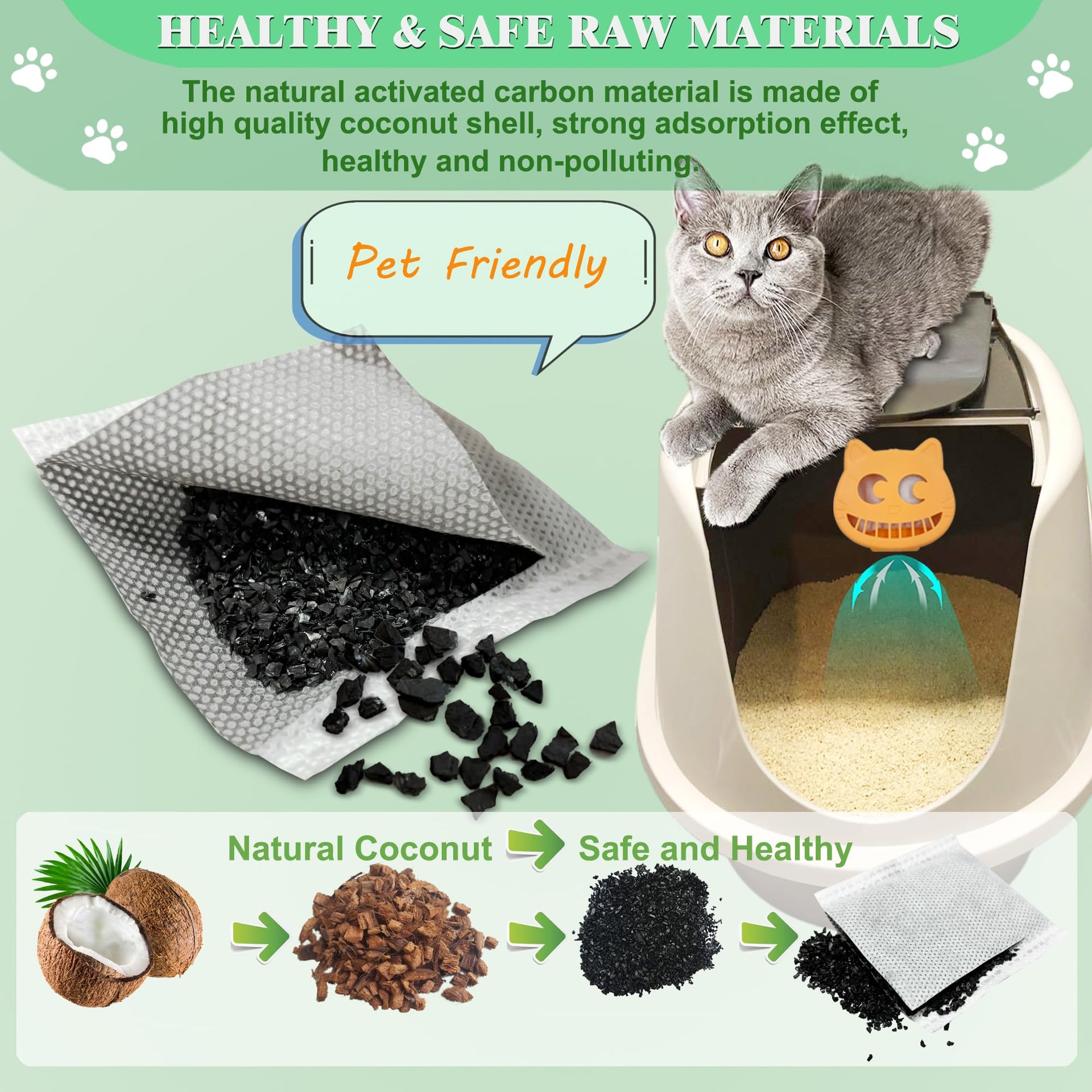 Unscented Cat Litter Box Deodorizer for Fumoi Automatic Litter Box (4 Count)