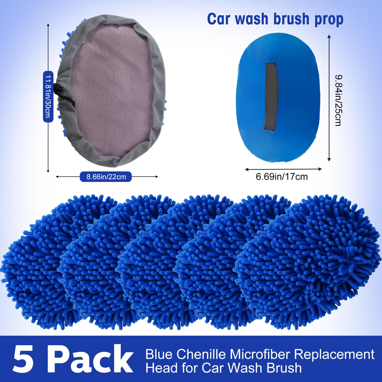 5 Pcs Car Wash Mitt Set (5 Count)