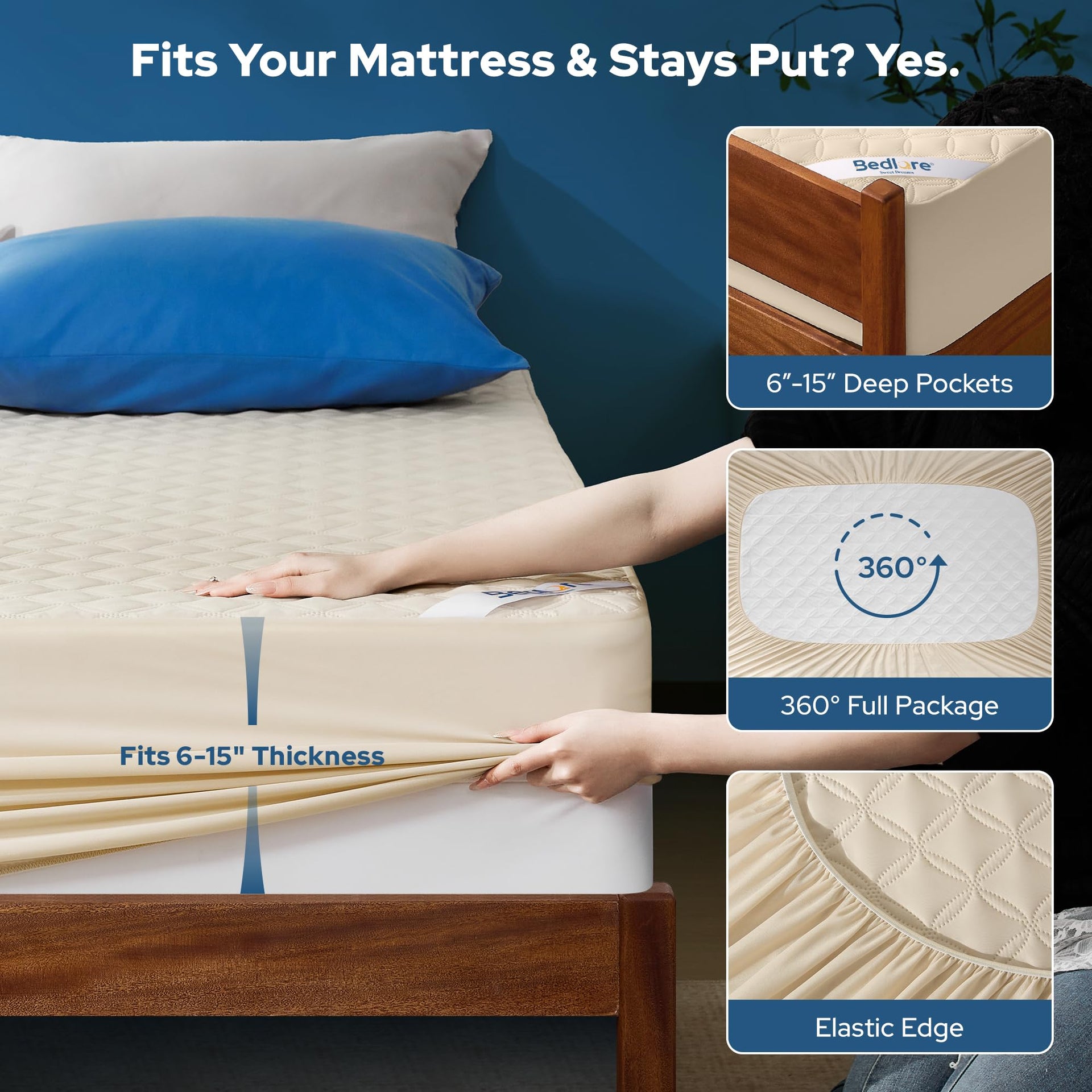 Waterproof Twin XL Mattress Protector