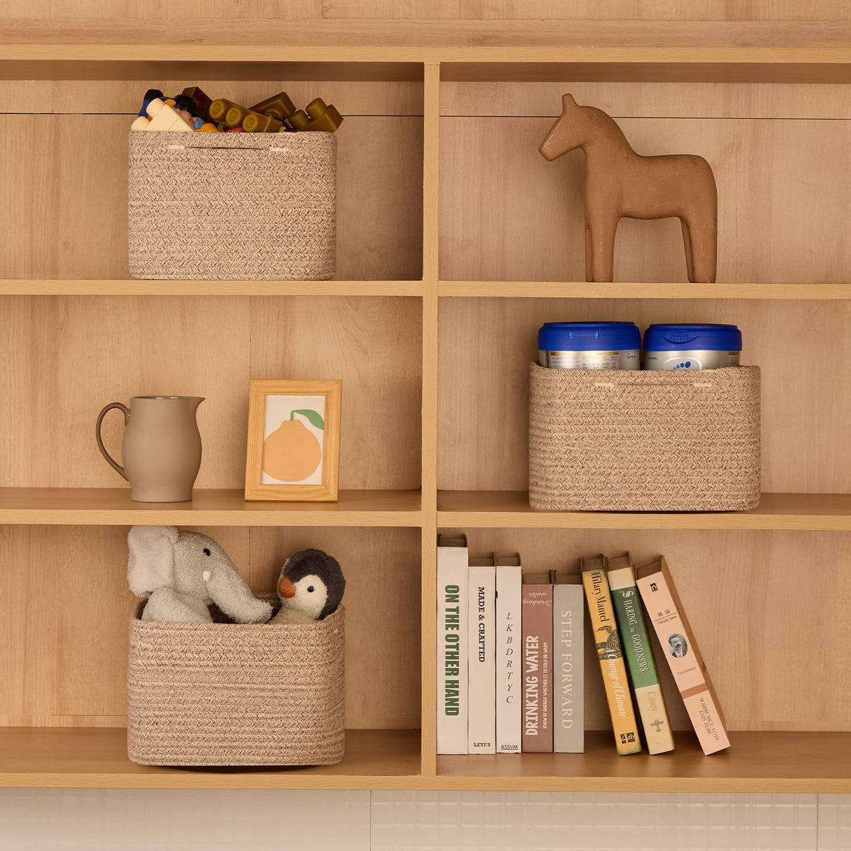 Small Organizing Baskets for Cubes Shelf (3 Count)