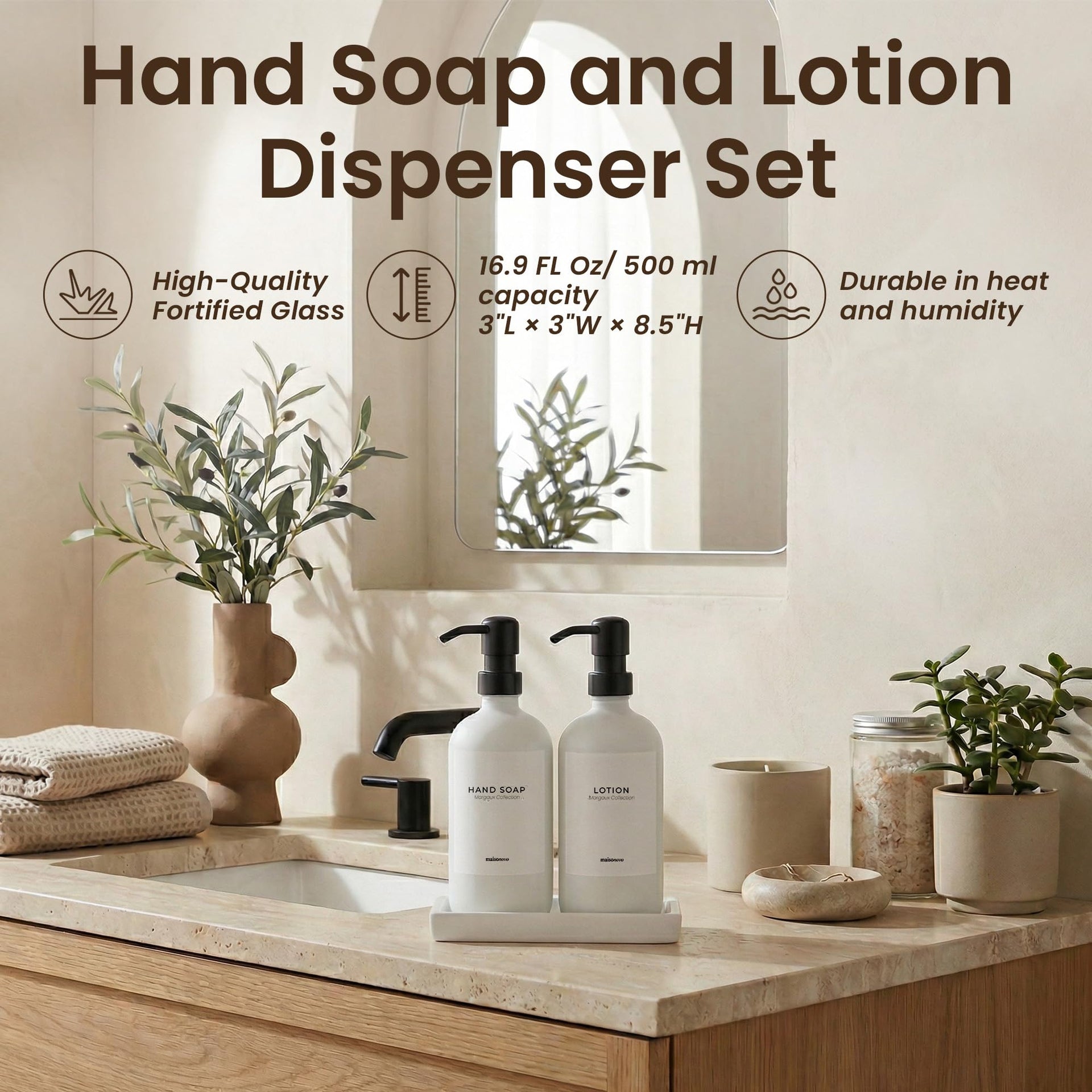 Bathroom Soap Dispenser Set (3 Count)