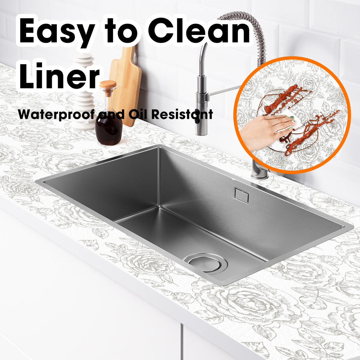 Drawer and Shelf Liner for Kitchen Cabinets Non