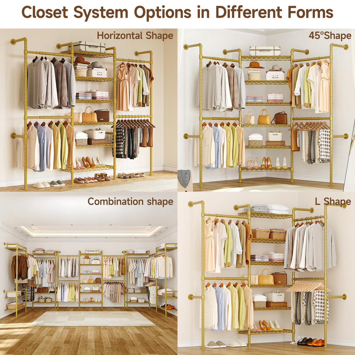 H3 Expandable Wall Mounted Closet System