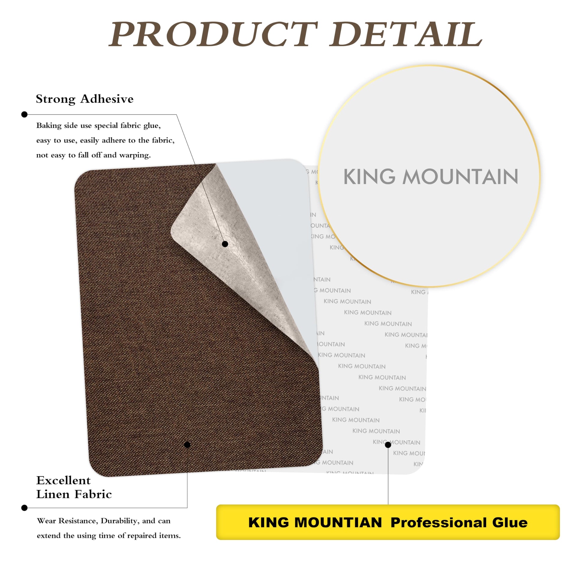 Coarse Linen Repair Patches