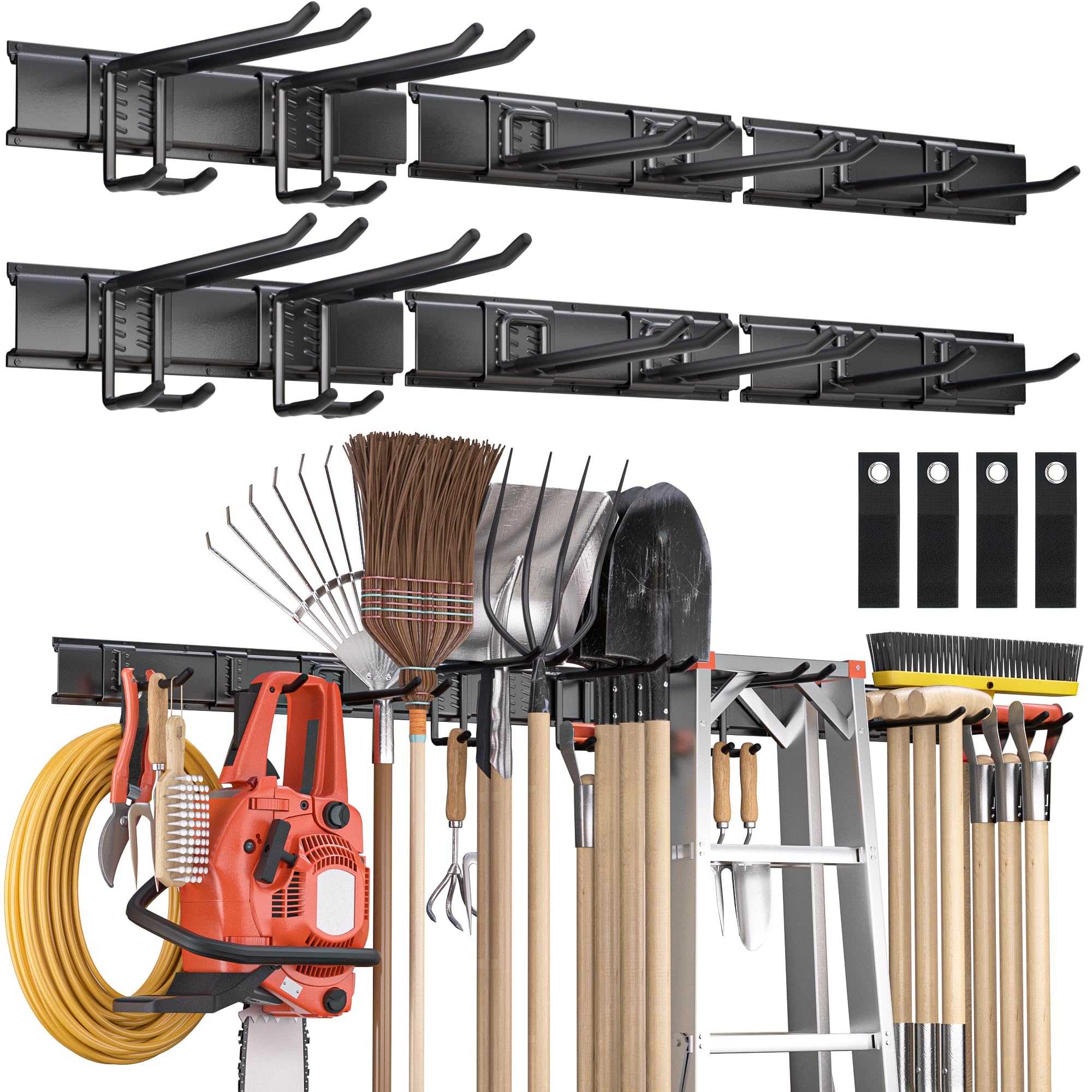 Heavy Duty Garden Tool Organizer Metal Wall Mount