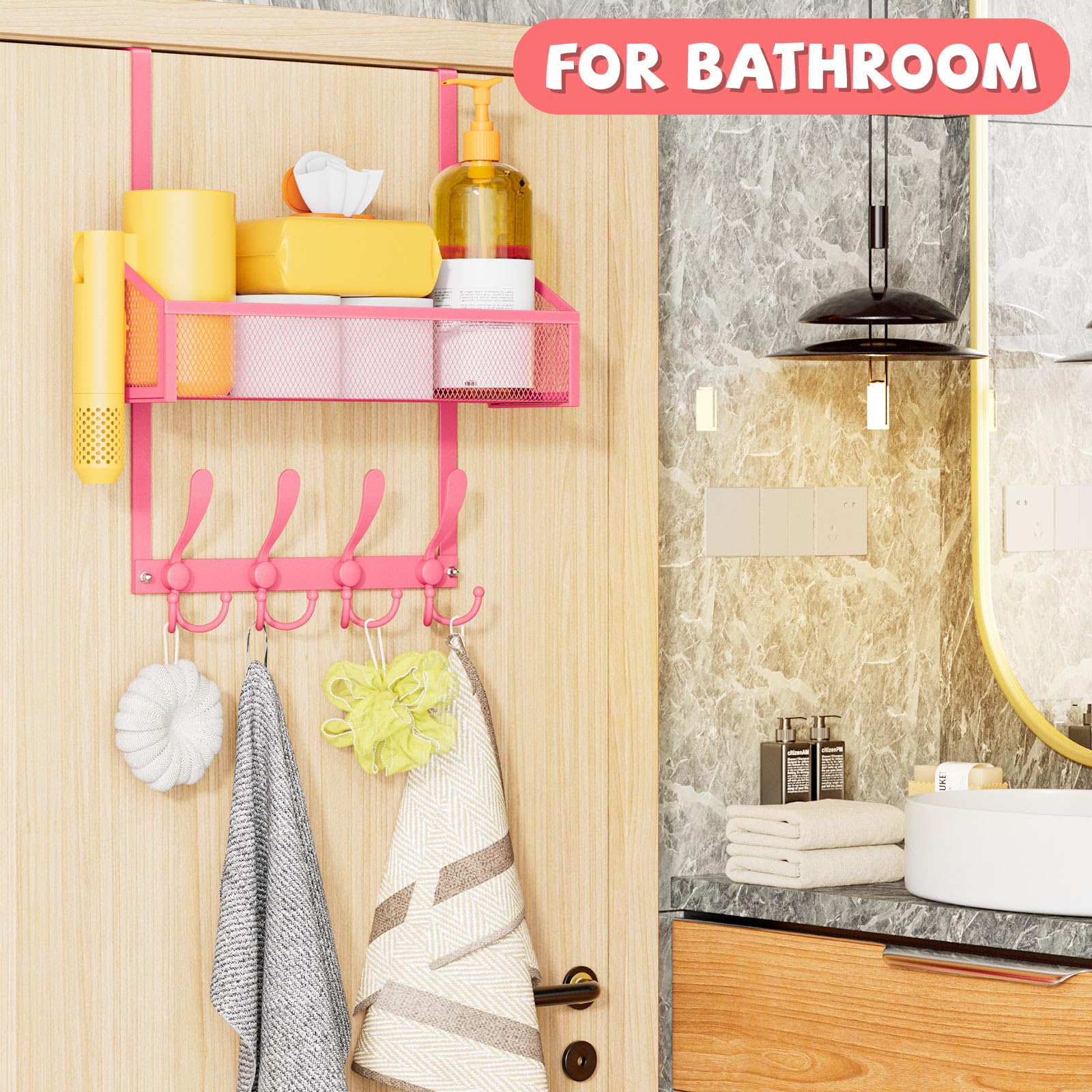 Over The Door Hooks Organizer