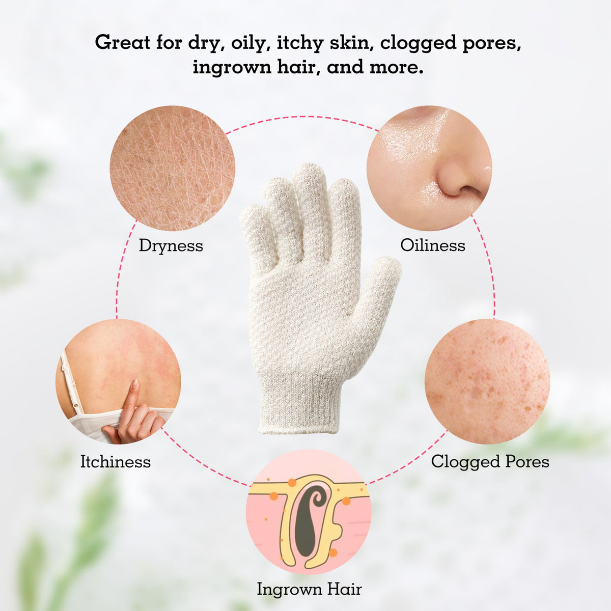 Exfoliating Glove for Shower Bath (3 Count)