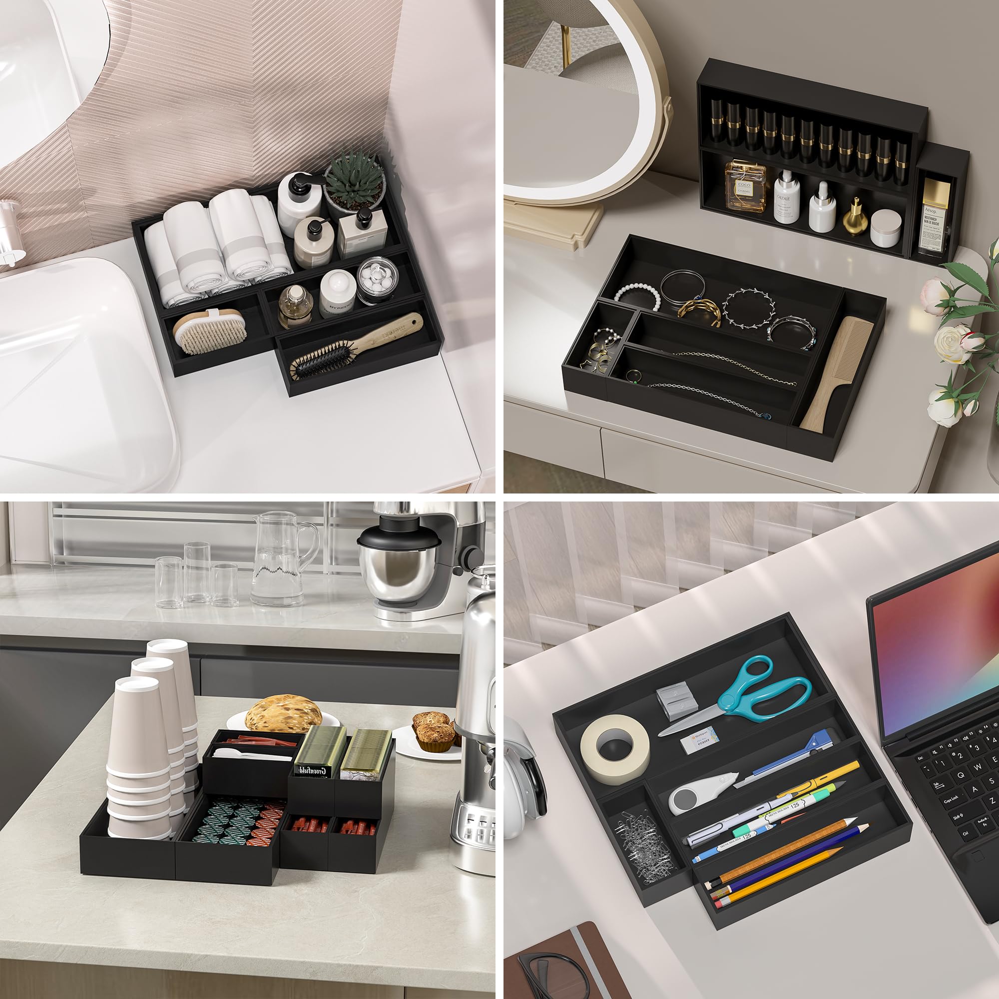 Kitchen Drawer Organizer Bins (2 Count)