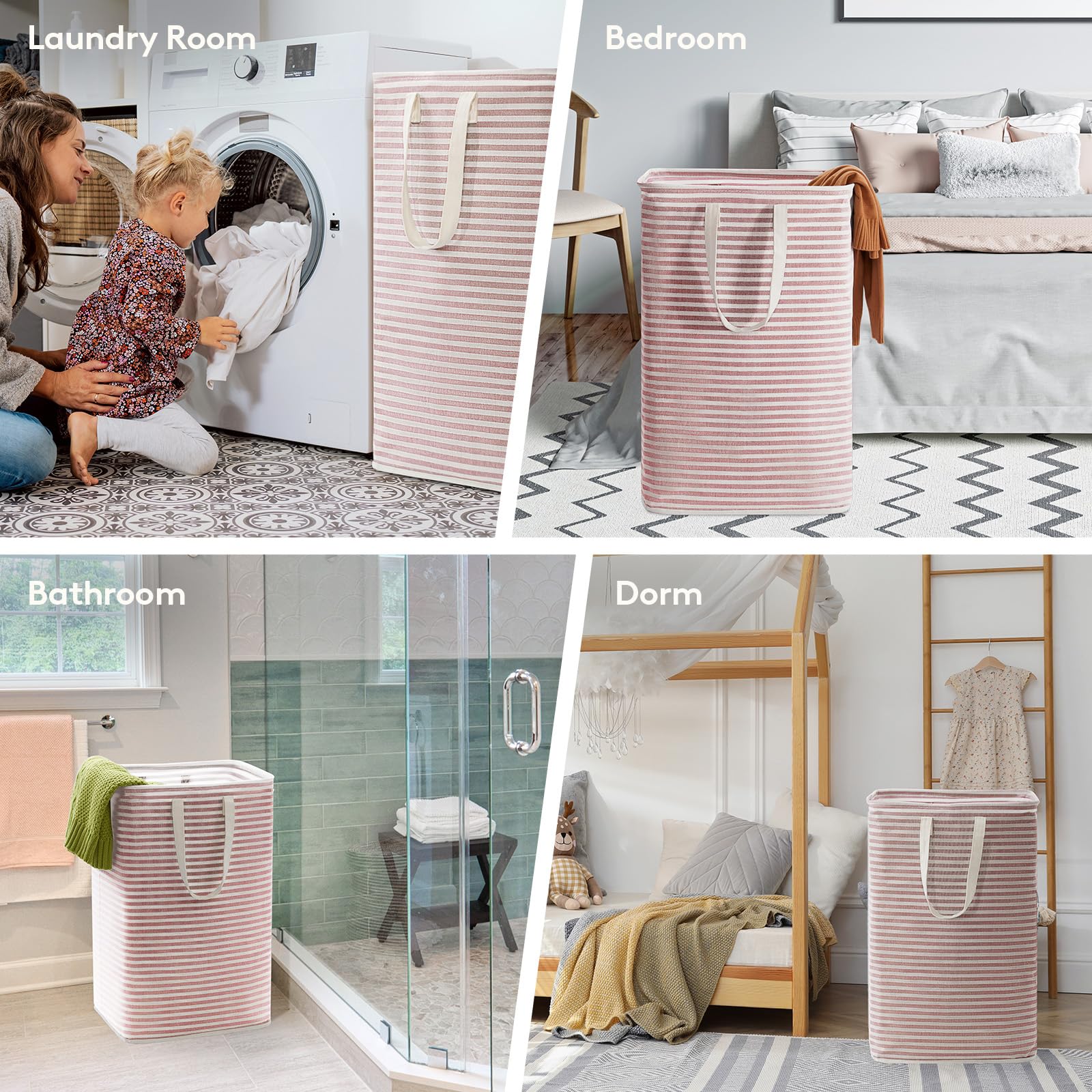 2 Pack Laundry Basket 80L Each (2 Count)