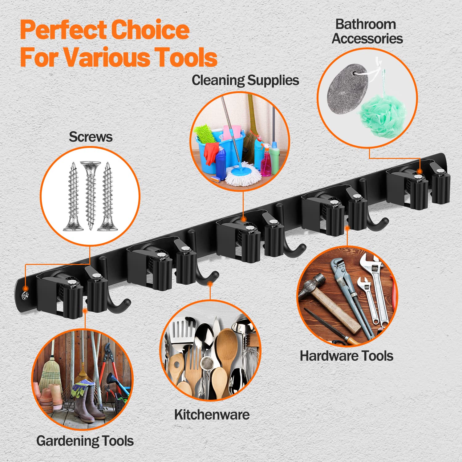 Broom Holder Wall Mount