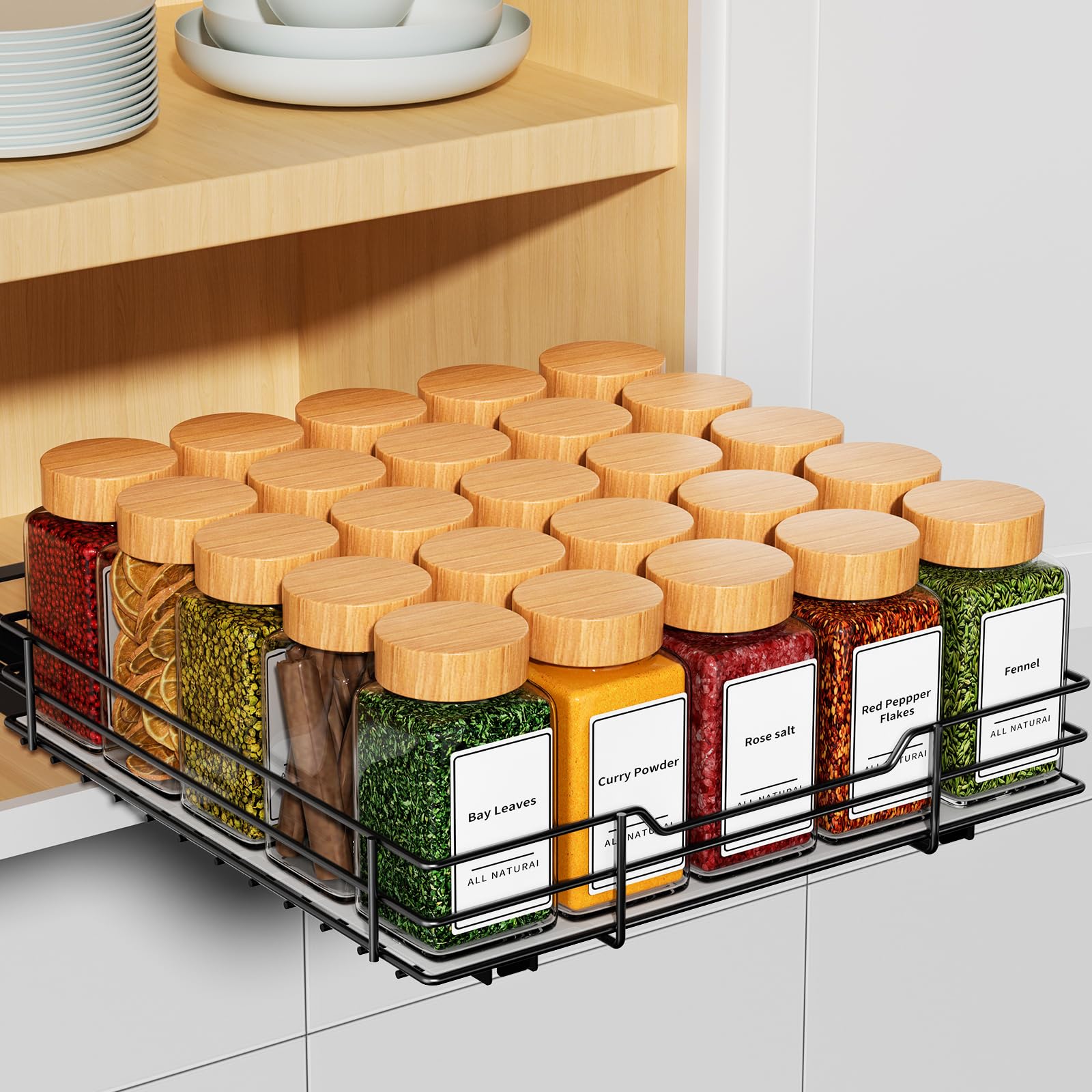 Pull Out Spice Rack Organizer for Cabinet