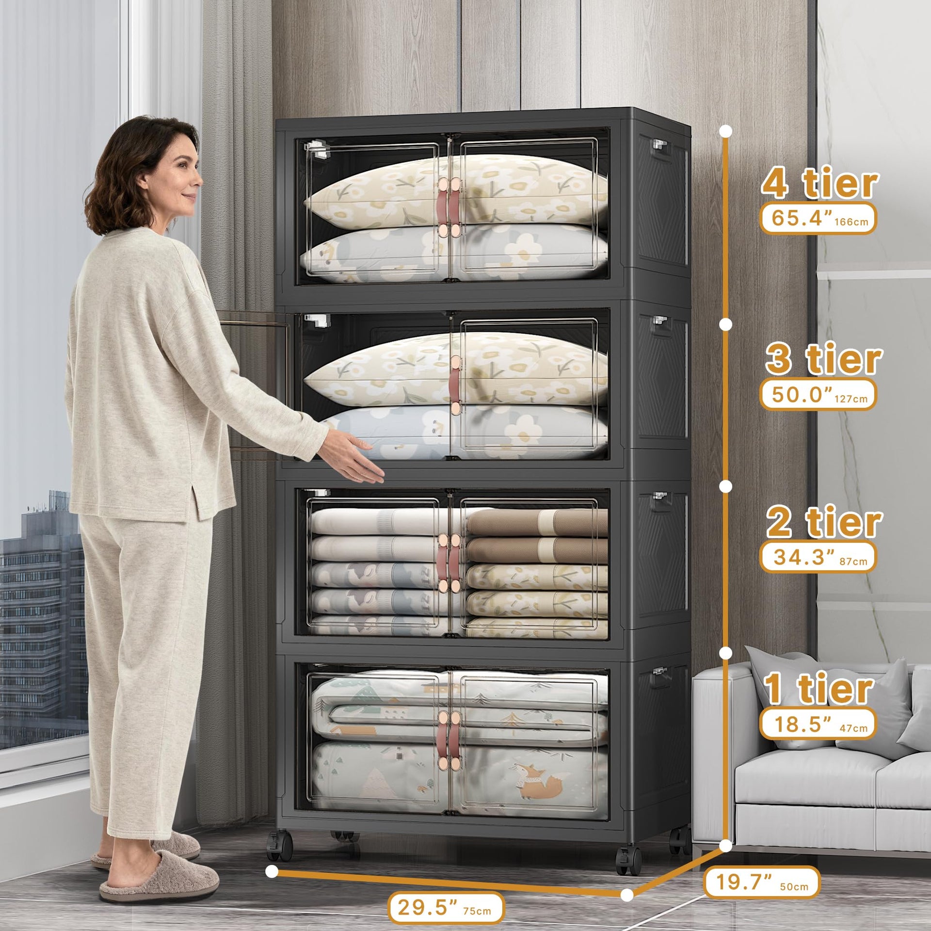 Stackable Storage Bins (8 Count)