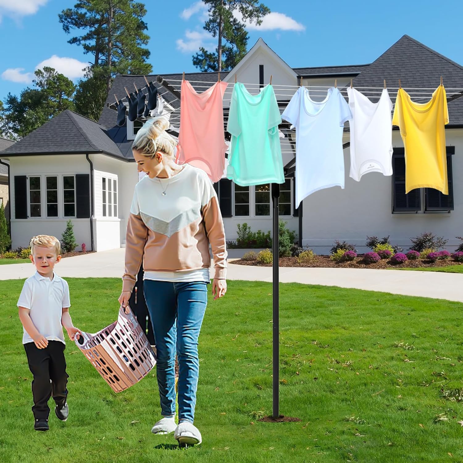 Umbrella Clothesline Outdoor