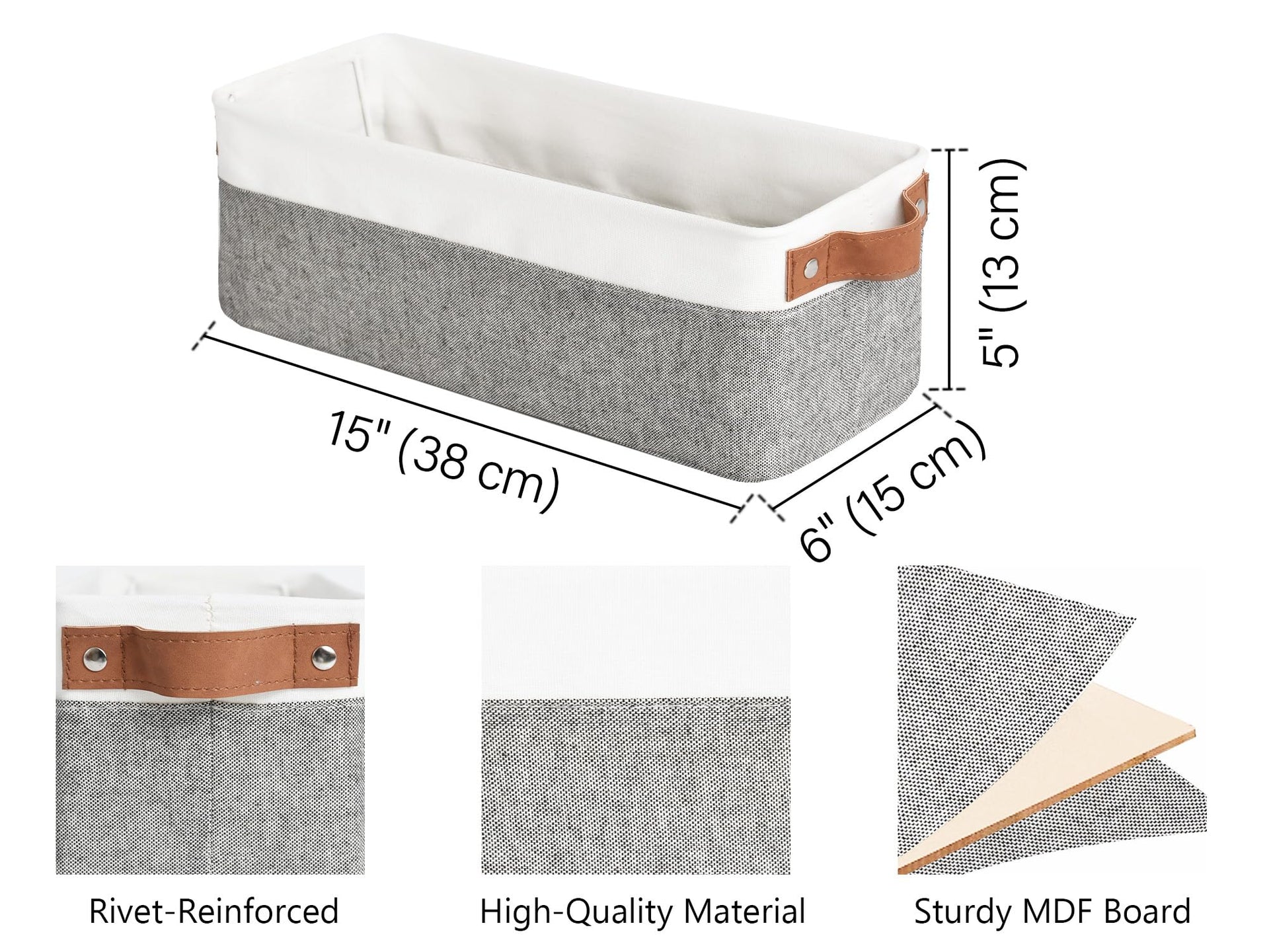 Narrow Storage Bins (2 Count)