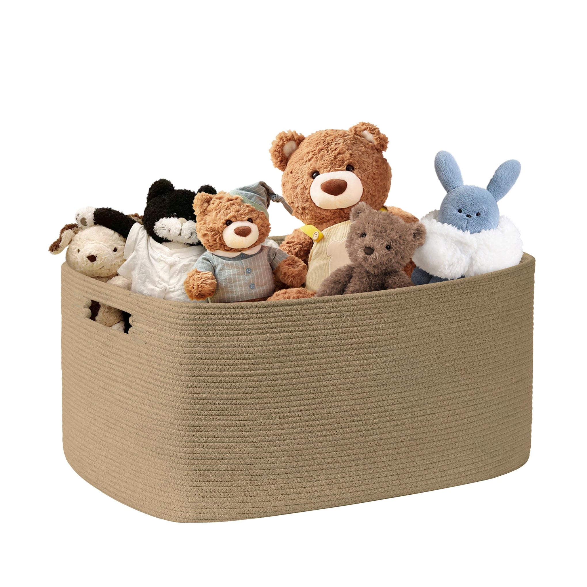 72L Large Woven Laundry Basket Hamper with Handles - ModHome Supplies