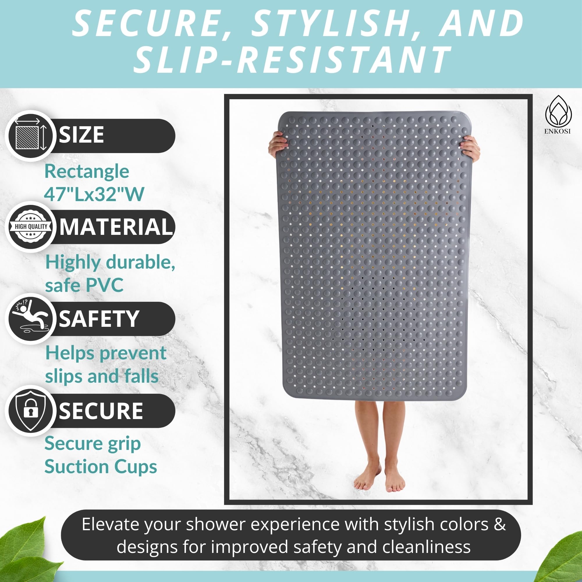 Extra Large Shower Mat Non Slip