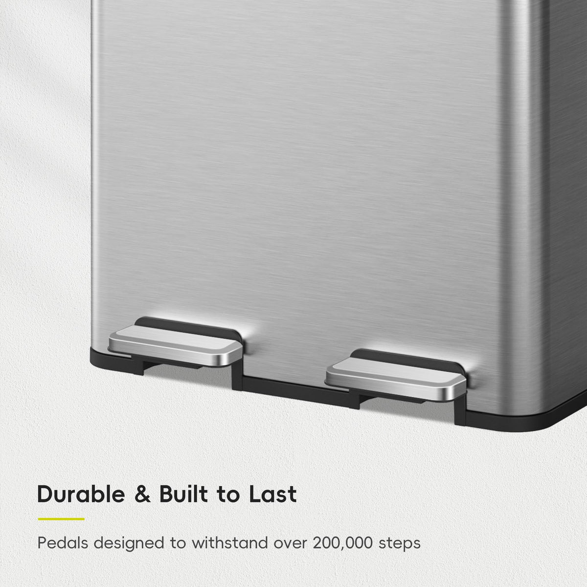 Edison Dual Trash Can for Recycling and Trash