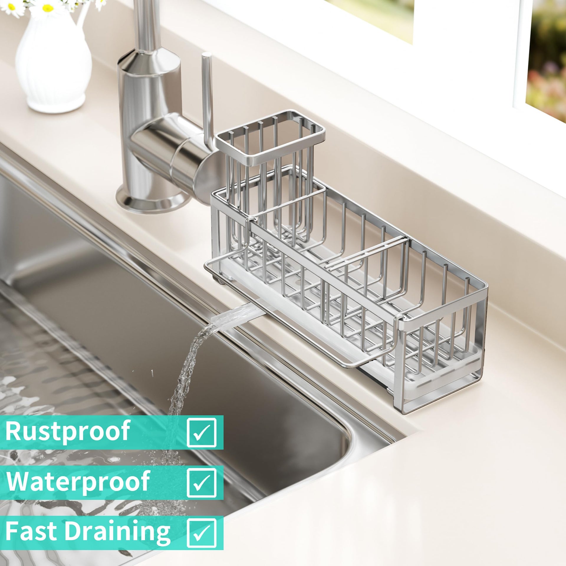 Sponge Holder for Kitchen Sink